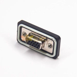 15 pin erkek d alt konektör (vga) Standart IP67 tip 3 Zıpkınlı Delik Panel Montaj Dan Satırlar