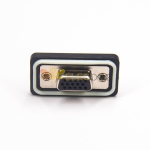 Connettore maschio d sub a 15 pin (vga) Tipo IP67 standard 3 file Foro passante Montaggio a pannello con arpione 20 pezzi