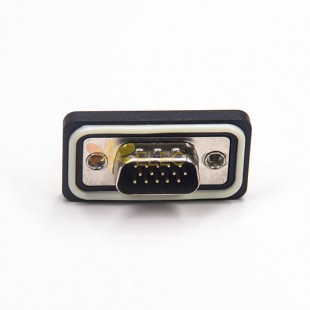 Connettore 15 pin d sub Tipo IP67 standard 3 file Montaggio a pannello con foro passante Con arpione 20 pezzi