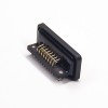 D sub 15 pol IP67 Waterproof D-sub 15 Pin Female Right Angle Board Mount Connector With harpoons