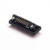 D sub 15 pol IP67 impermeable D-sub 15 pin hembra ángulo recto placa de montaje conector con arpones