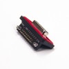 D sub 15 pol IP67 impermeable D-sub 15 pin hembra ángulo recto placa de montaje conector con arpones