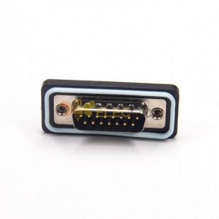 Connettore D-sub 15p IP67 impermeabile D-sub 15 pin maschio ad angolo retto per montaggio su scheda 20 pz