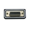 D SUB 15Pin Connector Right Angled Female Through Hole Serial Port 15Pin Waterproof Bur Solid pin 