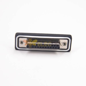 D sub 25 Pin Female Connector Standard IP67 type 2 Rows Through Hole Panel Mount With Harpoon 20pcs