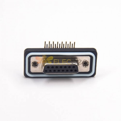 Connettore D sub 15 pin femmina IP67 Connettore D-sub 15 pin femmina ad angolo retto impermeabile per montaggio su scheda 20 pezzi