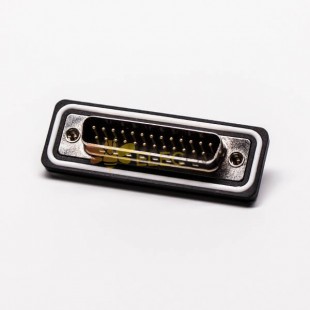DB IP67 Rating Male 180° 25 Pin Machined Cable Connector Solder Type