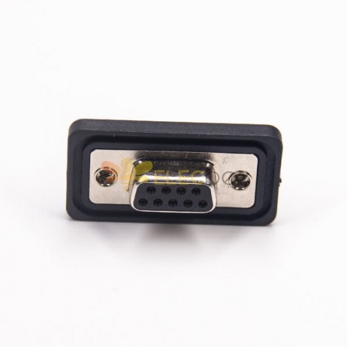 Standard IP67 Waterproof D-sub 9 Contacts Female PCB Mount Connector 20pcs