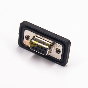 Standard IP67 Waterproof D-sub 9 Contacts Female PCB Mount Connector