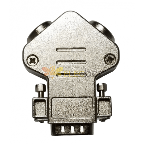 D SUB 9 Shell Angle of 45 degrees Dual control cable 9Pin Zinc Alloy Silver VGA9 2V2 2W2