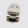 D SUB 9 Shell RS232 serial port 9pin Zinc Alloy Silver