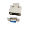 D SUB 9 Shell Straight RS232 serial port 9pin Zinc Alloy Silver PLC Plug
