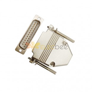 D SUB9 Shell Male Female shared RS232 serial port 9pin Zinc Alloy Silver 