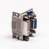 DVI 24 1 Buchse zu VGA Buchse 15 Pin Blau 90° gestapelter Typ für Leiterplattenhalterung