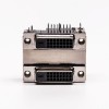 DVI 24+1 24+1 Female Connector R/A Black Stacked Type for PCB Mount