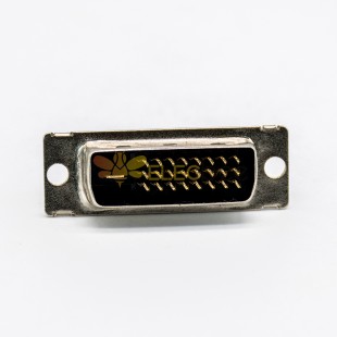 DVI 24+1 PCB 마운트용 구멍을 통해 남성 스트레이트 커넥터