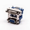 DVI 24+1 to VGA Angled Female Staking Type for PCB Mount