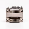 DVI 24+5 24+1 Connector R/A Female White Stacked Type for PCB Mount