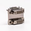 DVI 24+5 24+1 Conector R/A Hembra Blanco Tipo Apilado para Montaje en PCB
