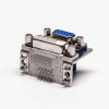 DVI D 24+1 25 Pin Female to VGA 15 Pin Female Connector Angled for PCB Mount
