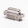 DVI Panel Mount Connector 24 + 1 Female White for PCB Mount