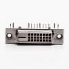 DVI Panel Mount Connector 24+1 Female White for PCB Mount