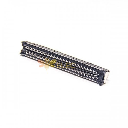 100 PIN SCSI Conector HPDB Masculino em linha reta através do buraco para PCB Mount