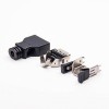 20Pin SCSI Connector Male 180 Degree Black Push Button Solder Type