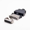 36 Pin SCSI Konektörü Düz Erkek Lehim Tipi Düğme Siyah