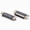 50 Pin Female Connector SCSI 90 Degree Staking Type Through Hole for PCB Mount