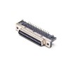 PCB Montaj için Delik Üzerinden 50 Pin SCSI Adaptörü HPCN 50 Pin Dişi Açılı Konnektör