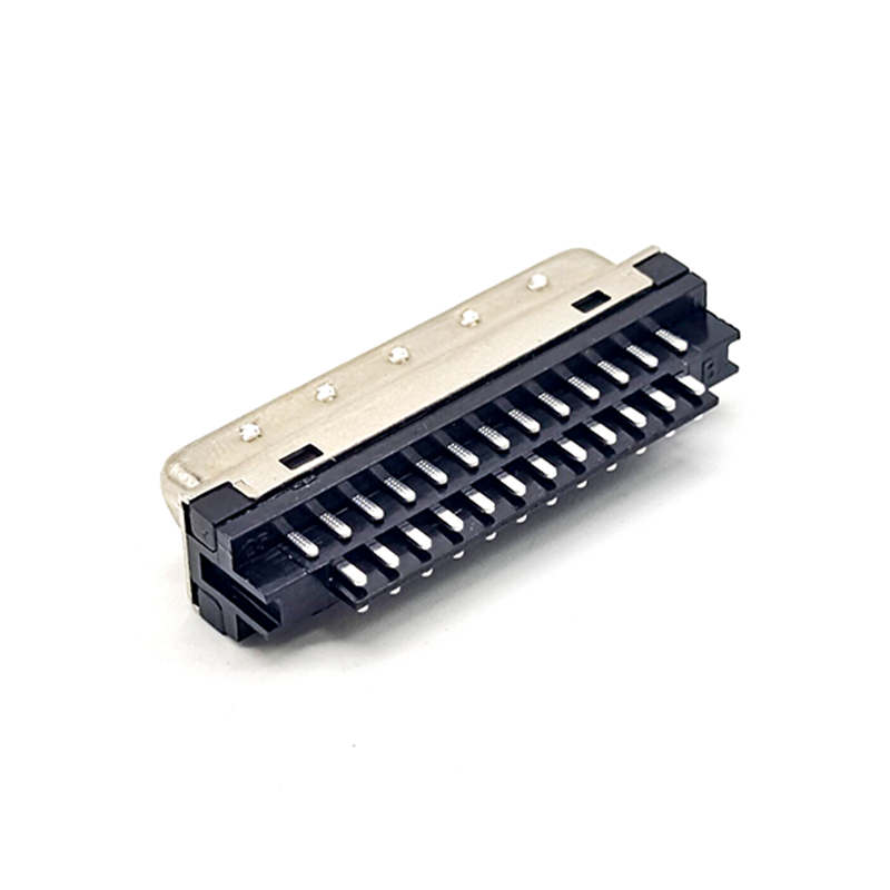 SCSI50公頭直式焊接式50針接線HPDB型連接器