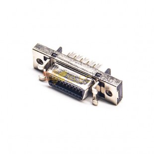 Serial SCSI Connector HPCN 14 PIN Female Straight IDC Panel Mount