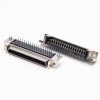 68 Pin SCSI Разъем женский 90 градусов DIP с гарпуном для PCB Маунт