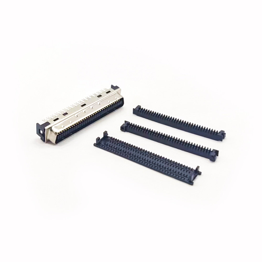 68 Pin SCSI Connector HPCN Male Straight Connector Prick Type for Cable