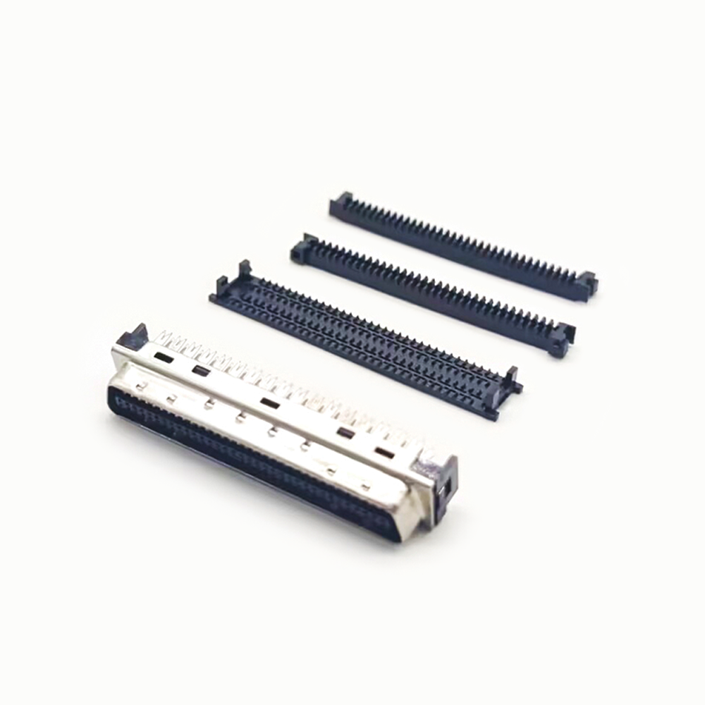 68 Pin SCSI Connector HPCN Male Straight Connector Prick Type for Cable