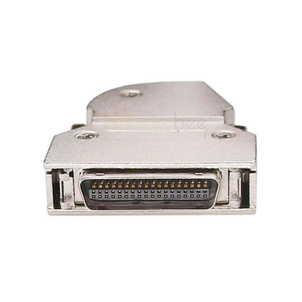 IDC SCSI HPCN 36 دبوس ذكر موصل مستقيم قفل مزلاج 45 درجة مع غلاف معدني