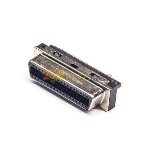 SCSI母座連接器36針插座直式焊接接線母頭