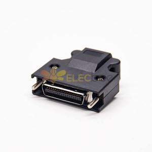 Screw Type 36 Pin SCSI Connector Plastic Shell Screw Solder Type for Cable