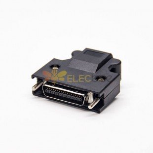 Vida Tipi 36 Pimli SCSI Konnektör Plastik Kabuk Vidalı Lehim Tipi Kablo