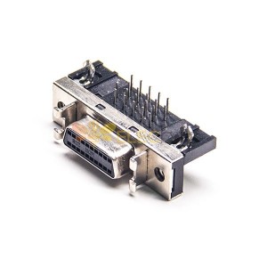 SCSI 20 PIN Konnektör HPDB Dişi Açılı Delik Li Panel Montaj