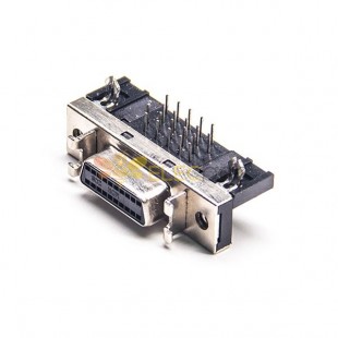 SCSI 20 PIN Connector HPDB Femmina Angolata attraverso il montaggio del pannello foro