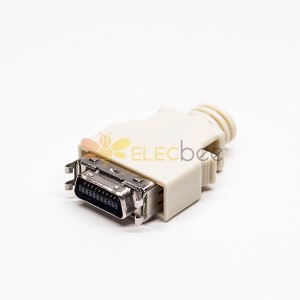 SCSI 20 Pin Solder Type for Cable Male Connector with Plastic Shell