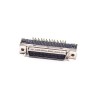 PCB 마운트용 SCSI 50 핀 어댑터 여성 각진 커넥터 관통 구멍