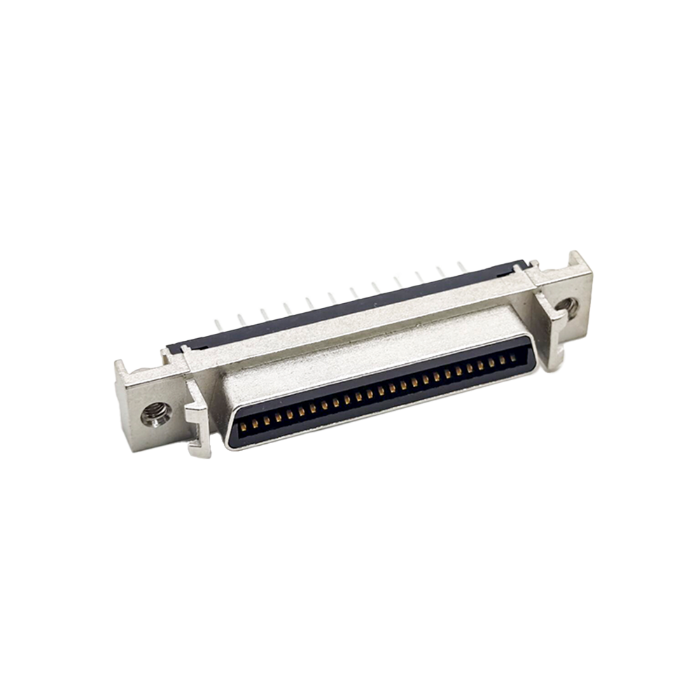 SCSI 50 Pin HPCN Straight Female Through Hole Connector