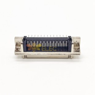 SCSI 50Pin Zıpkınile Delikten Geçen Dik Açılı Kadın Konnektör