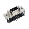 Conector SCSI de 14 pinos tipo CN fêmea angular direito DIP tipo montagem PCB