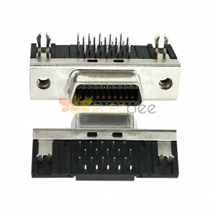 Тип CN соединителя 20pin SCSI прямоугольный женский Тип DIP Mount PCB