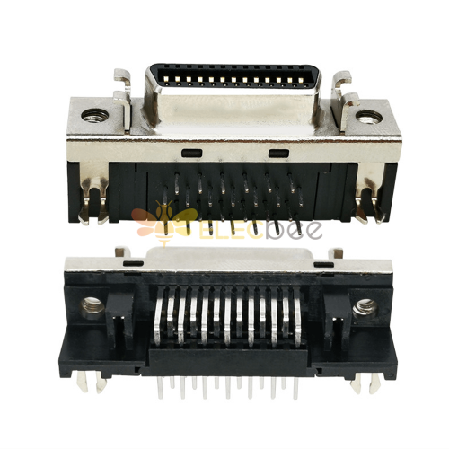 SCSI连接器 26芯 CN 型 弯式 母 插板