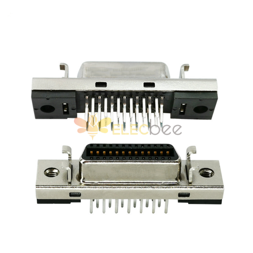 SCSI Konektörü 26pin CN Tipi Düz Dişi DIP Tipi PCB Montajı